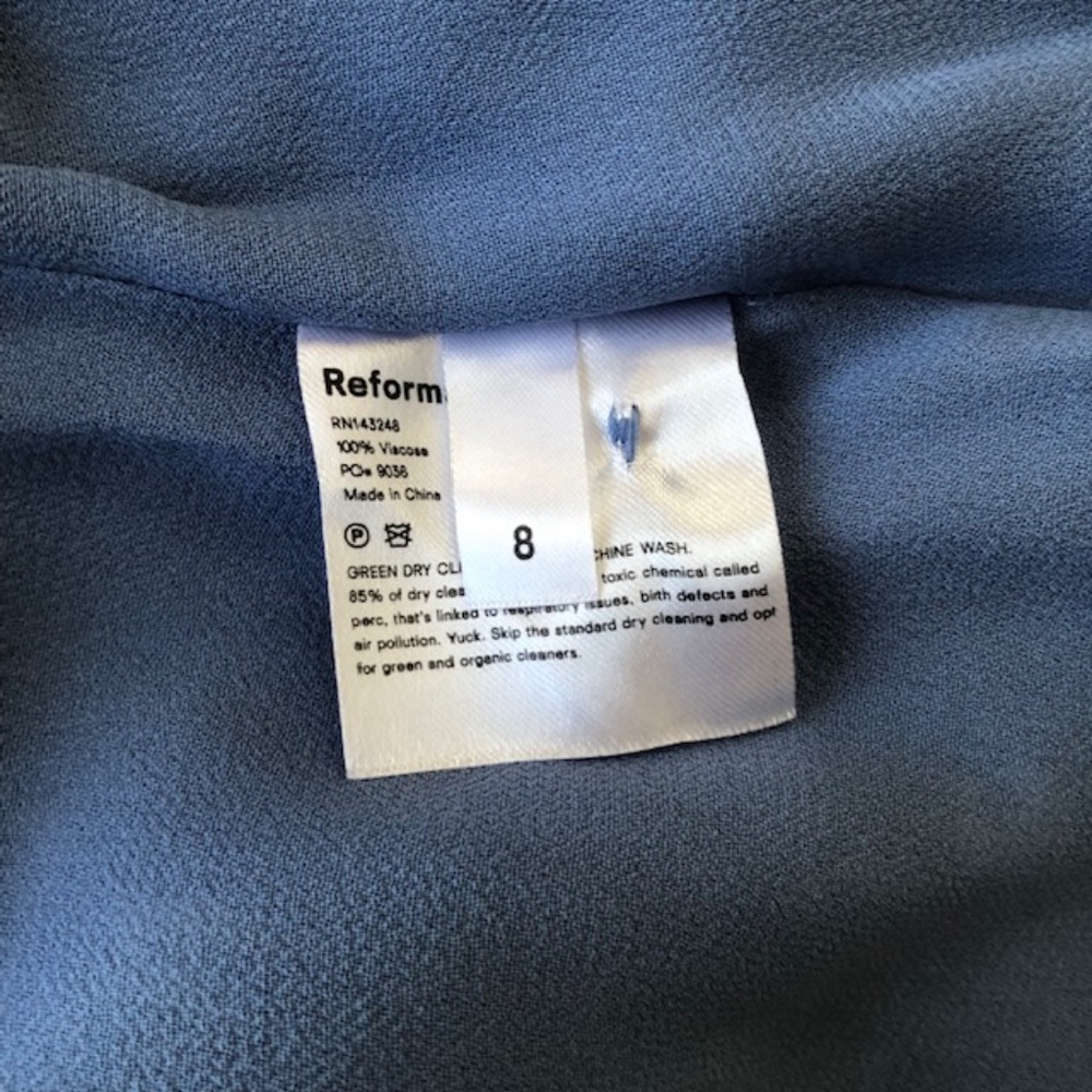 Reformation Cybill Dress Verona Sz6 - Picture 8 of 9